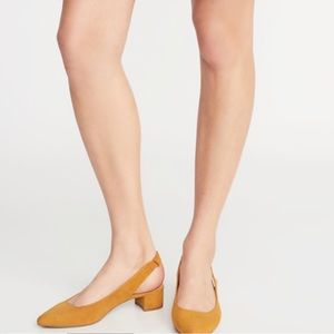 WATERPROOF/STAINPROOF Suede Sling Back